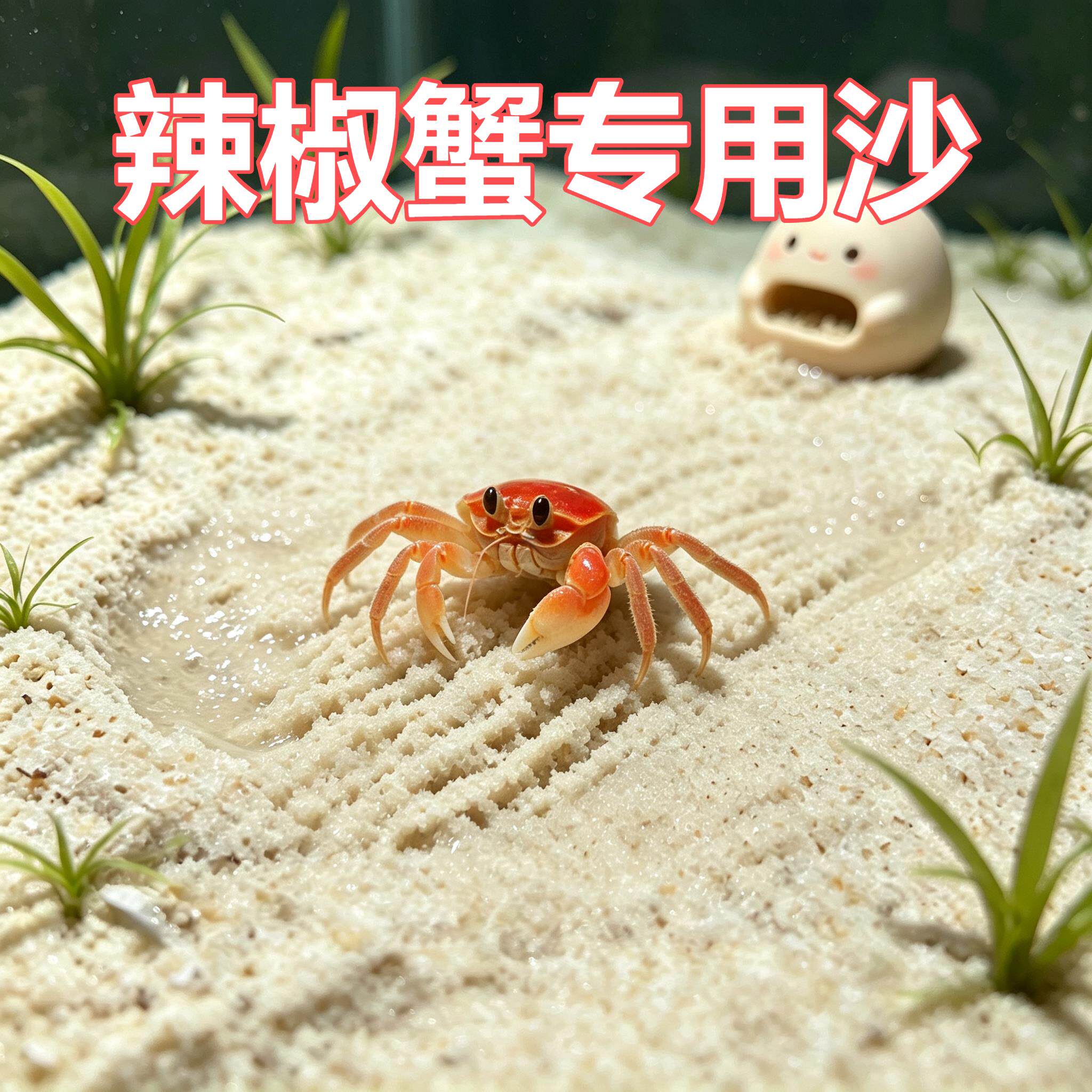 辣椒蟹专用沙鱼缸底砂造