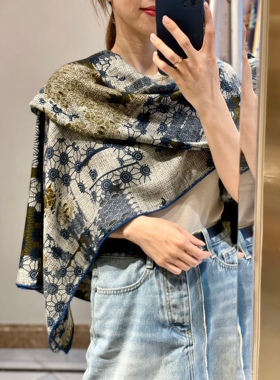 双面大披肩手工卷边欧美