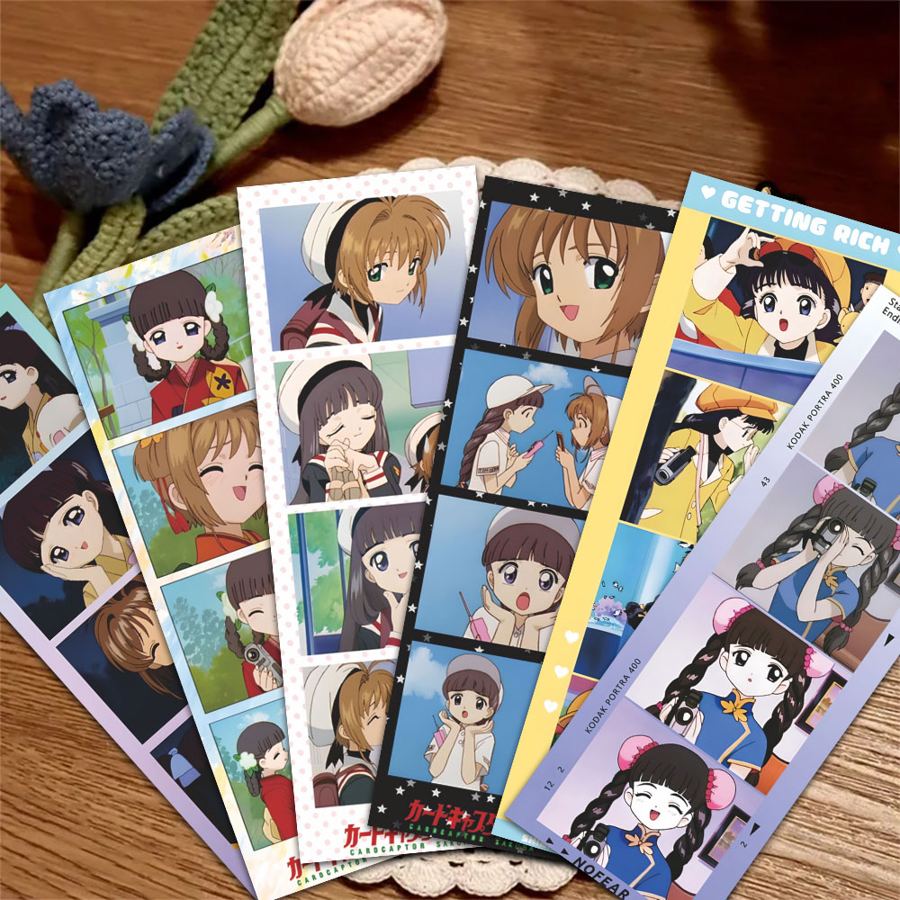 48张魔卡少女樱书签二次元动漫木之本樱李小狼知世卡通人物装饰卡