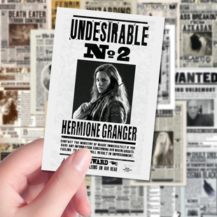 108张哈利预言家日报霍格沃茨高清贴高清小贴纸复古报纸周边手账