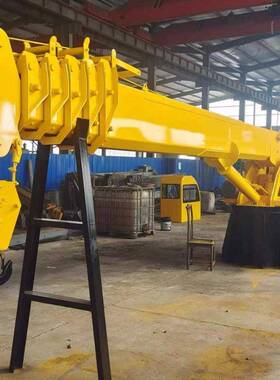 8吨固定式渔船吊12吨全液压船用起重机码头船用吊机油田吊包售后