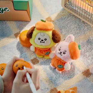 BT21橘子系列防弹少年毛绒挂件可爱卡通玩偶包BTS挂饰钥匙扣礼物
