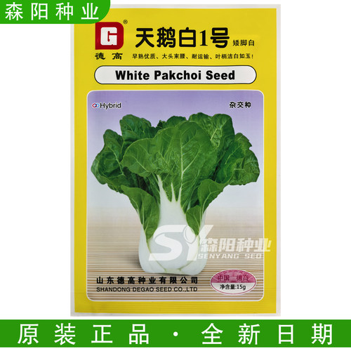 德高天鹅白1号矮脚白种子小白菜