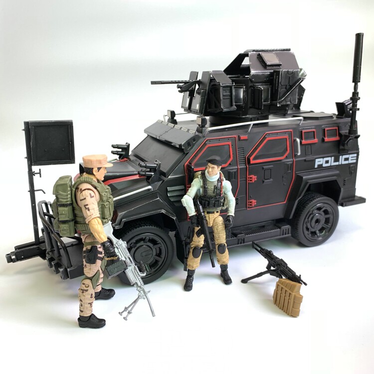 BBI 特种部队 酸雨适用1/18军事越野装甲车 3.75寸可动兵人载具
