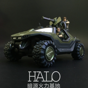 光环halo1/24机枪疣猪号越野装甲车军事模型适配暗源可动兵人载具