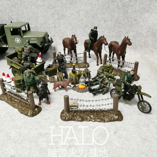 适配BBI 暗源 酸雨 正义红师3.75寸可动军事兵人1:18武器场景配件