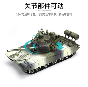 1/18正义红师98坦克装甲车模型 3.75寸可动兵人载具儿童益智玩具
