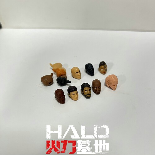 HALO光环光晕美家宝积木人偶头雕
