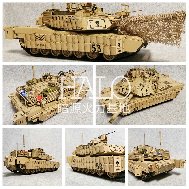 BBI 特种部队1:18美军M1A2坦克STUK2 3.75寸可动兵人载具模型玩具