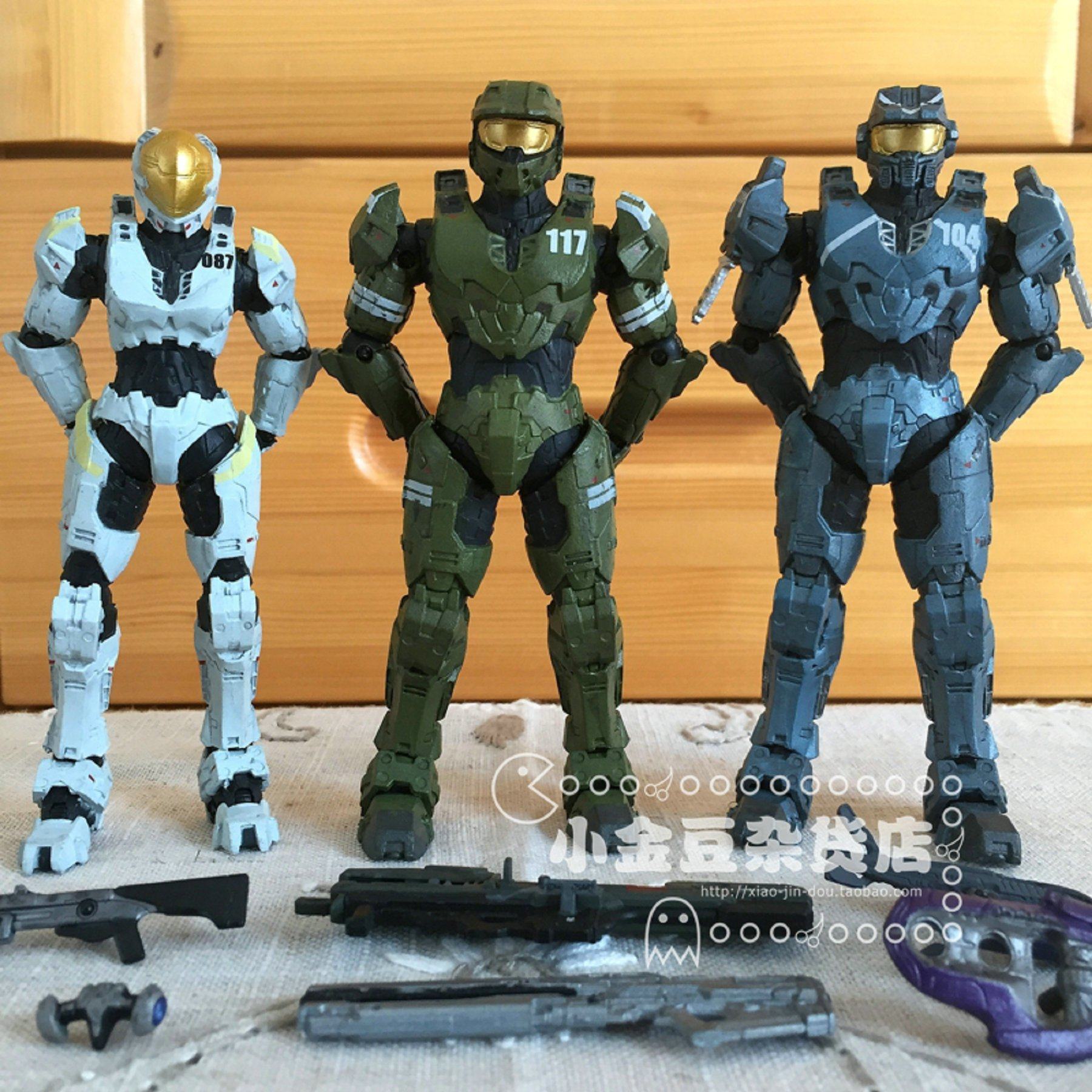 光环halo 士官长特种部队5寸兵人可动 光环战争传奇小队套现货