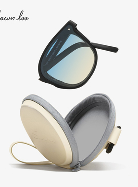 Shawnlee2025新款折叠墨镜女高级感送收纳盒防晒超轻偏光太阳镜男