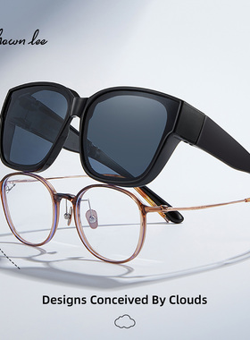 Shawnlee方框可折叠套镜墨镜女