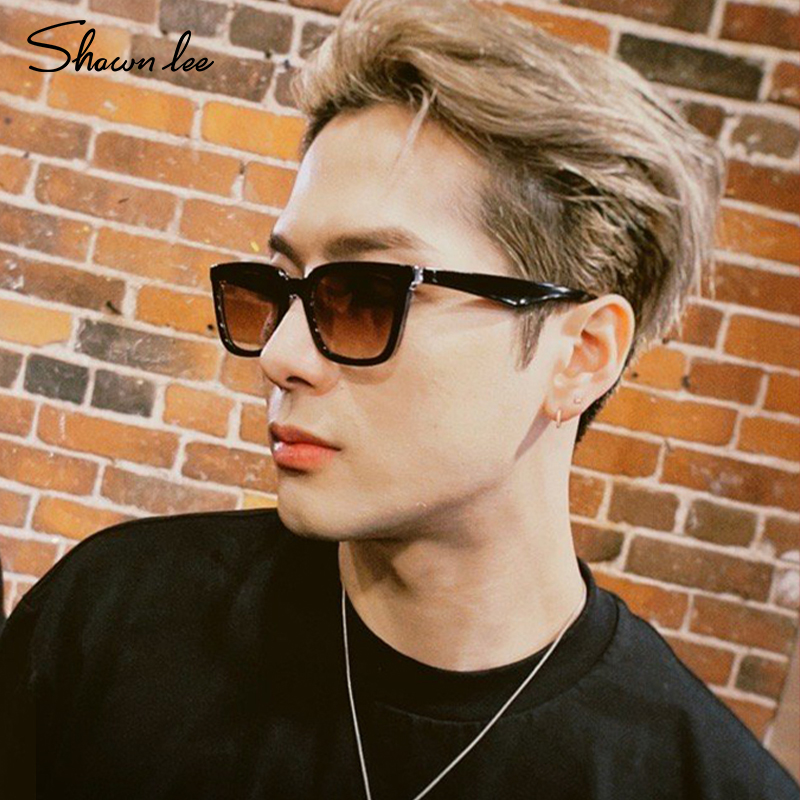 Shawnlee王嘉尔同款黑框墨镜女