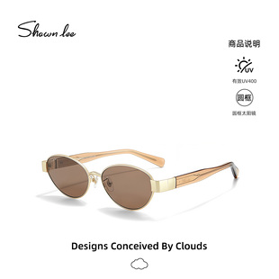 Shawnlee老钱风金属框墨镜防紫外线太阳眼镜遮阳镜轻奢高级感女款
