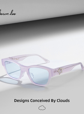 Shawnlee薰衣草紫色墨镜女星星太阳镜男防晒防紫外线遮阳镜高级感