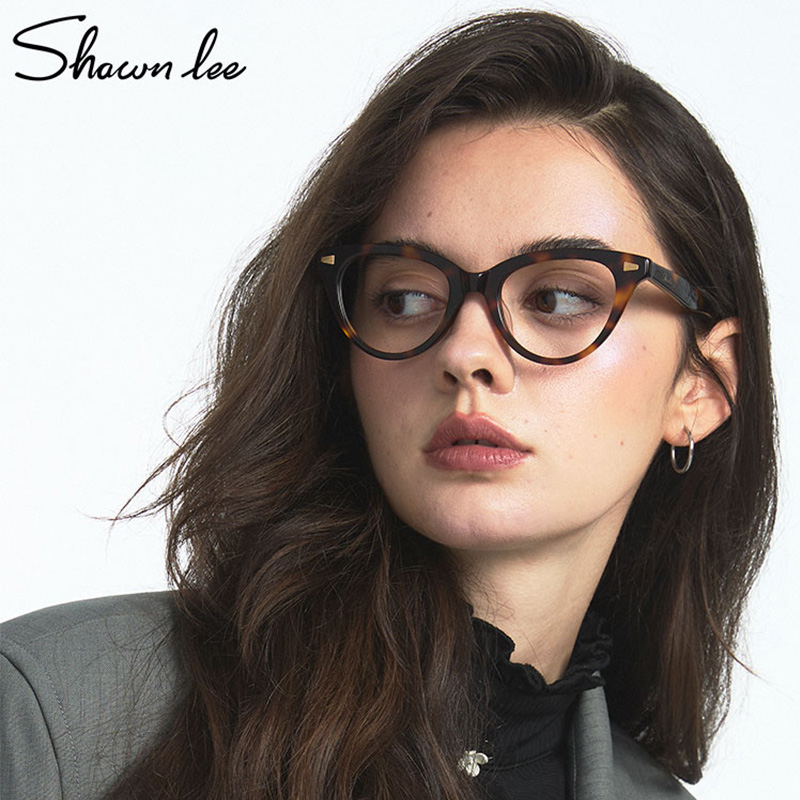 Shawnlee欧美风猫眼近视眼镜女