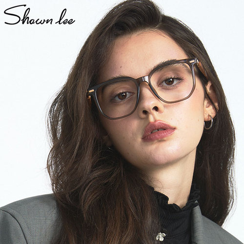 Shawnlee超轻文艺木纹方框眼镜