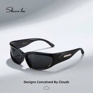 Shawnlee发箍墨镜Y2K太阳镜防晒防紫外线护目镜女高颅顶遮阳镜男