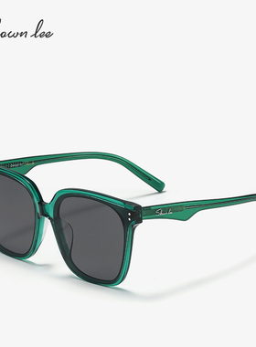 Shawnlee韩版绿色大框墨镜女