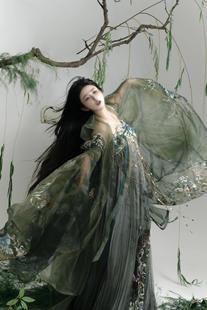 清欢纪齐胸(蝉女)春夏款重工刺绣改良国风套装唐制双大袖带翅膀