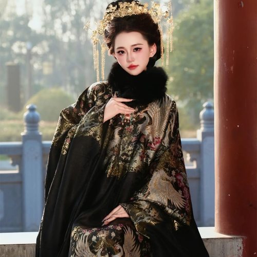 【大明贵女】爆款明制圆领袍长袄重工织金妆花汉服女仙气四季款女