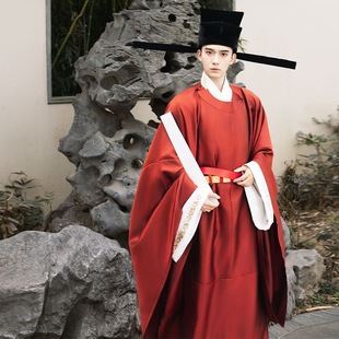 婚服 宋制圆领袍复原男汉服官服大放量暗纹襕袍中式 阡鲤集 大相公