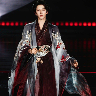 衫 新款 神话系列重工刺绣大袖 国风大典走秀款 汉服男女 仙鹤