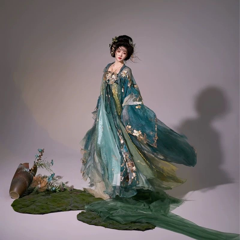 异志阁原创汉服桂花汉元素【金桂】改良重工刺绣秋季中秋节庆新款