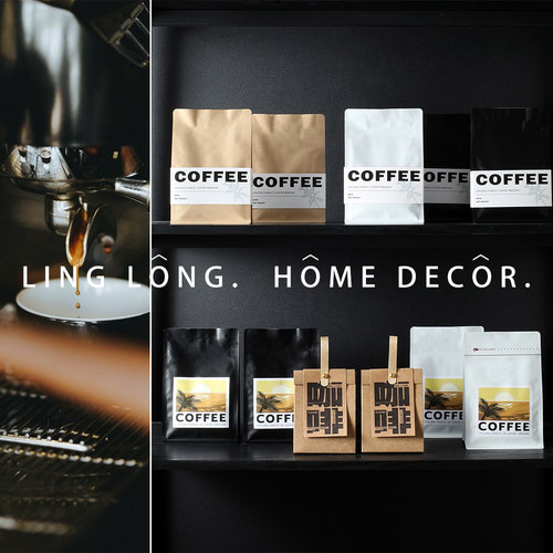 样板间售楼部展厅咖啡豆咖啡袋