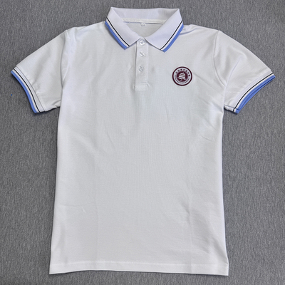 上海市白色实验小学生校服虹口区丰镇中学校服来图定制一模一样