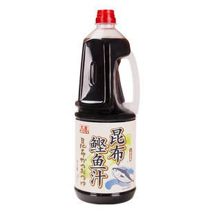 丸友昆布鲣鱼汁1.8L海带鲣鱼酱油寿喜锅关东煮汁乌冬面拉面汤料汁
