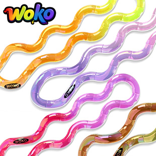 官方正版tangle铃兰紫蝶宝石温变扭扭乐女孩解压捏捏玩具感色美国