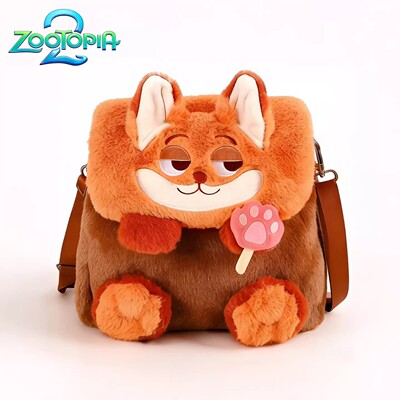 疯狂动物城尼克朱迪儿童斜跨背包