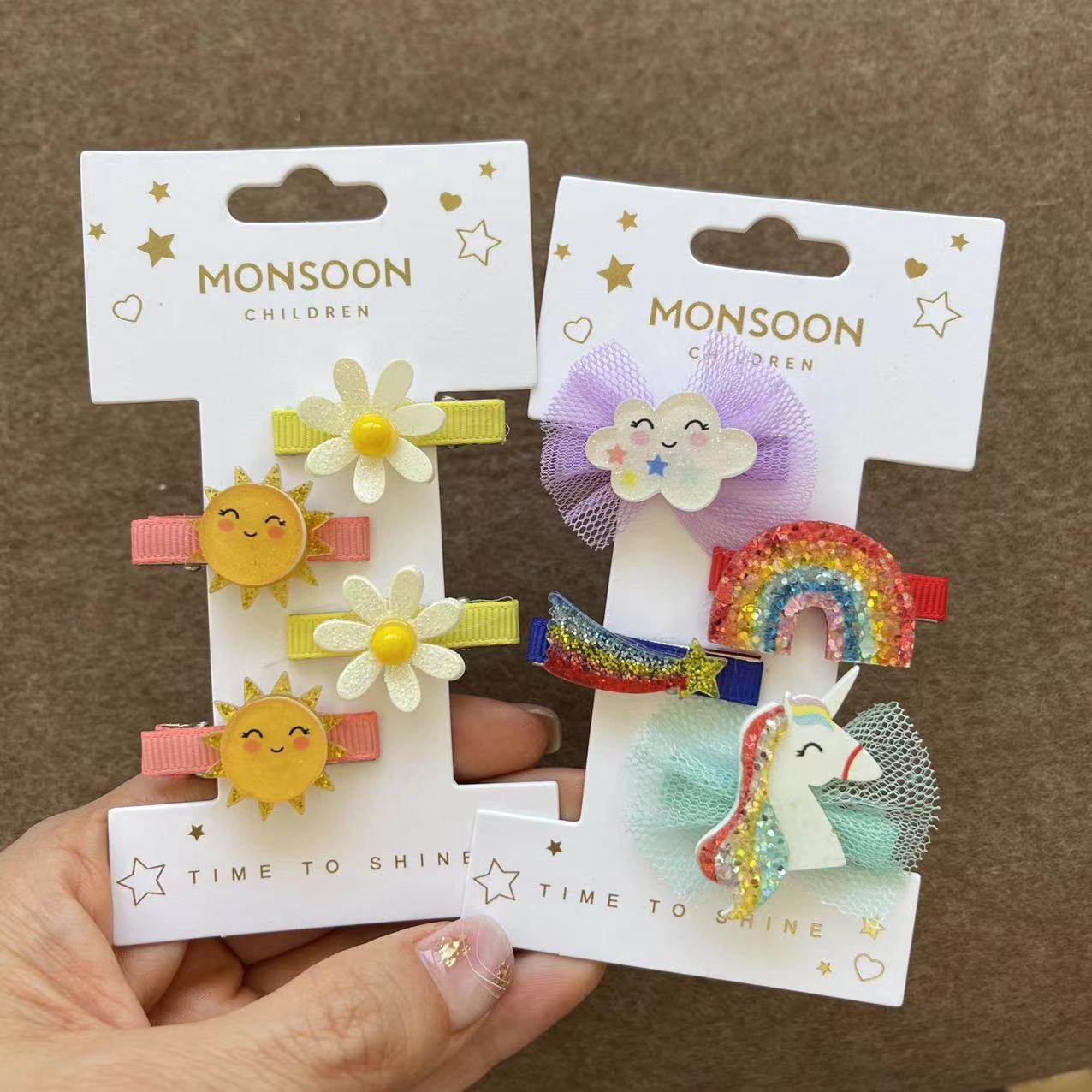 儿童独角兽发夹出口英国Monsoon Children小雏菊彩虹网纱边夹,童装/婴儿装/亲子装,发饰,淘宝优惠券,粉丝福利购,淘宝优惠卷