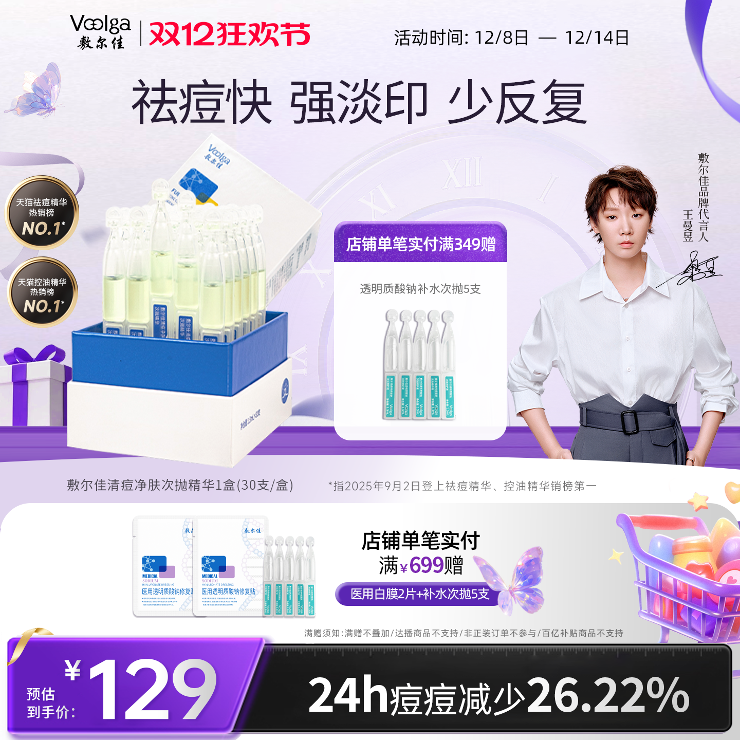 24h痘痘减少26.22%