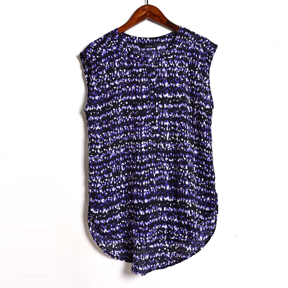 2025年夏季新品女装时尚性感无袖薄款印花休闲背心宽松显瘦上衣潮