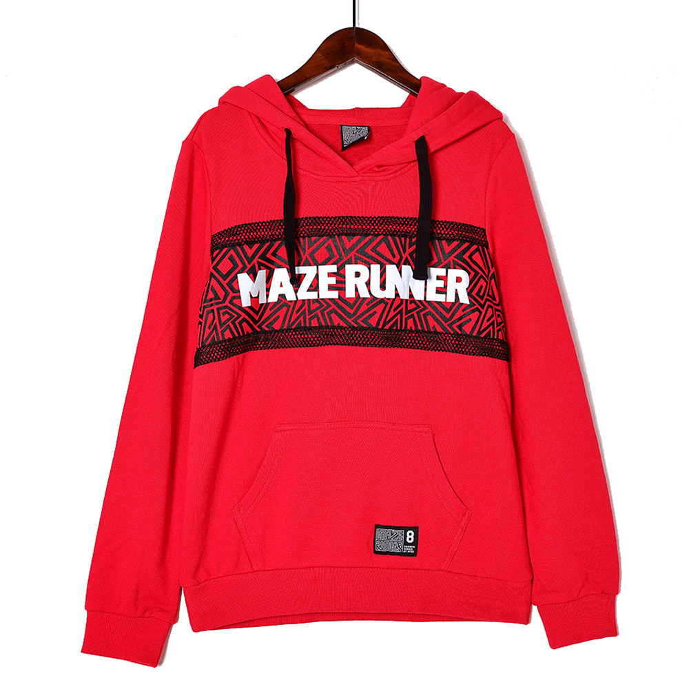 2024年春秋季新品时尚减龄情侣款个性印花连帽长袖毛圈休闲卫衣潮