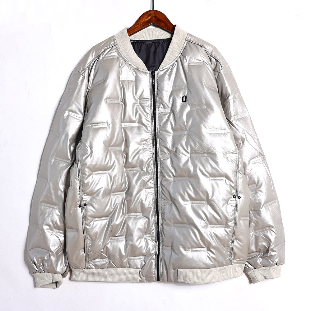2026年秋冬季情侣款棒球服简约纯色加厚保暖长袖羽绒服上衣潮