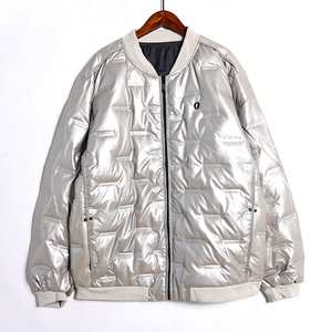2026年秋冬季情侣款棒球服简约纯色加厚保暖长袖羽绒服上衣潮