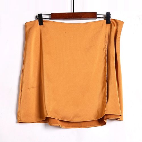 半身裙女2025年夏季时尚高腰显瘦A字裙简约纯色欧版大码短裙潮