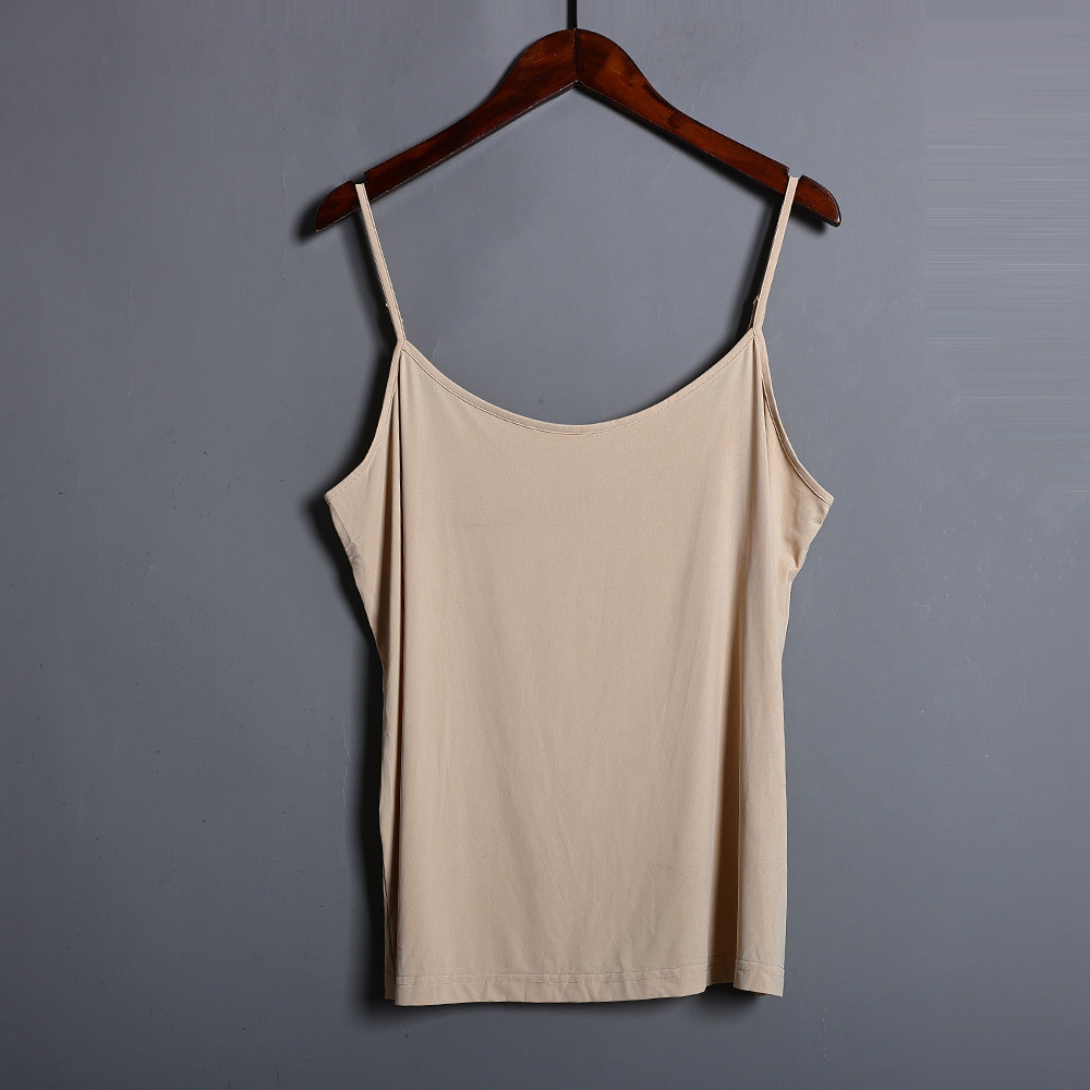 吊带女2025年夏季新品女装时尚百搭内搭纯色打底衫百搭通勤背心潮