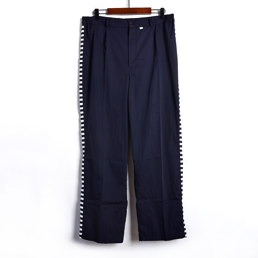 2025年春秋季新品情侣款休闲裤时尚拼接薄款通勤直筒运动裤家居裤