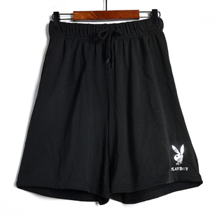 2026年夏季新品情侣款松紧腰简约纯色宽松显瘦休闲运动裤阔腿短裤