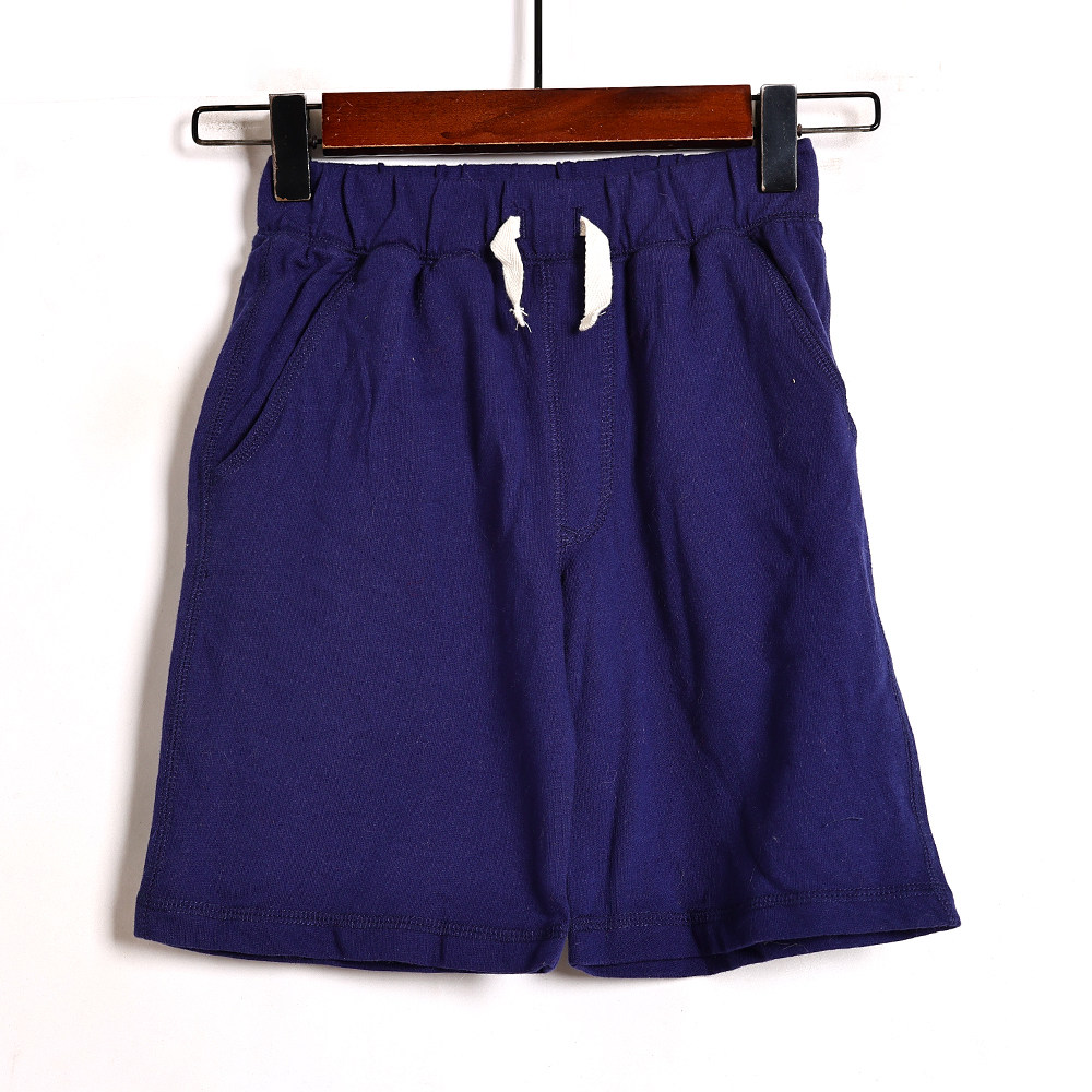 夏季儿童休闲运动短裤时尚简约纯色中小童棉质亲肤透气短裤潮