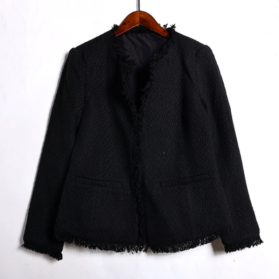 2026年春秋季新品女装韩版时尚简约百搭纯色开衫小香风长袖外套潮