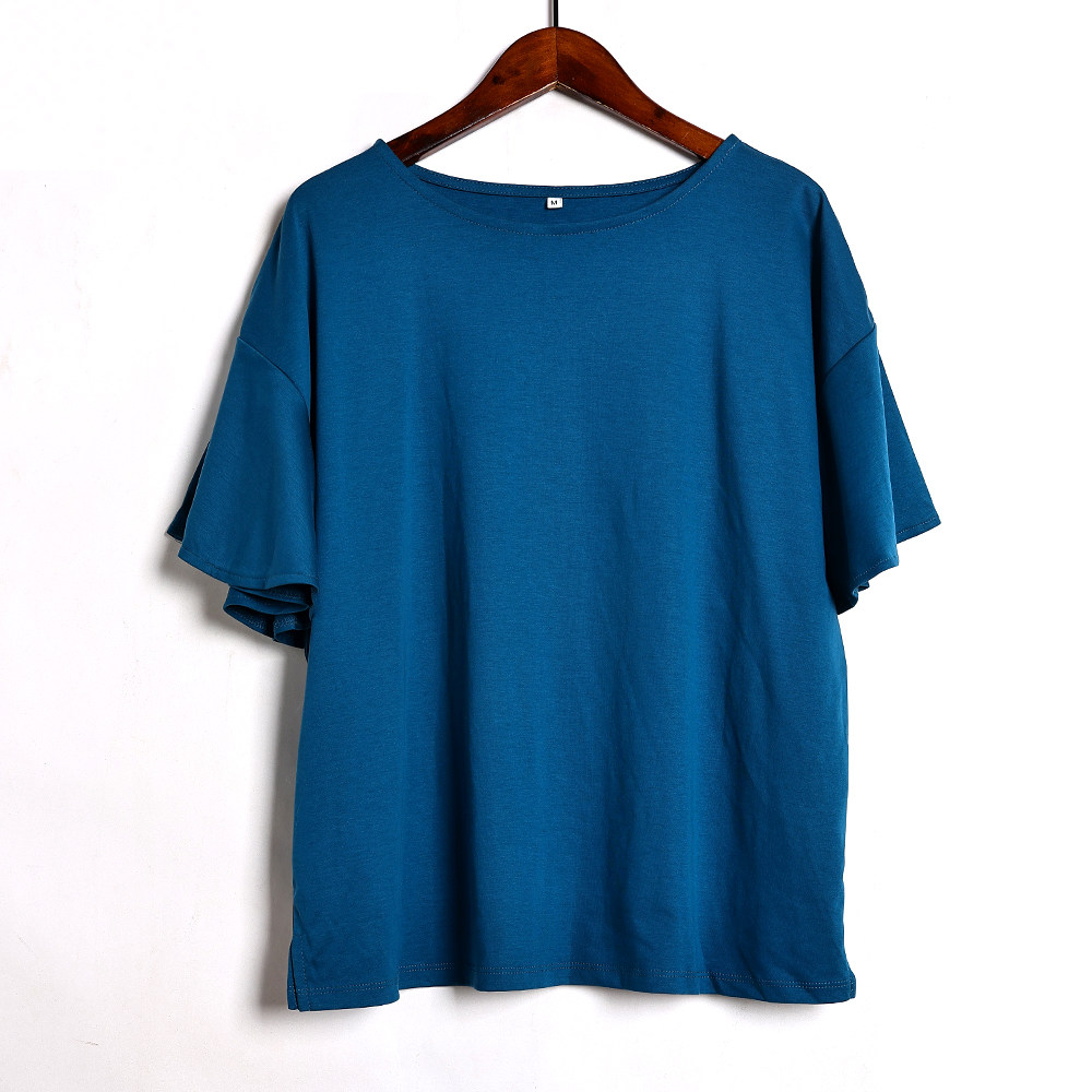 短袖T恤女2025年夏季新品女装圆领套头宽松显瘦通勤休闲运动上衣