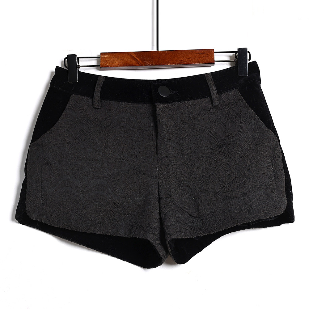 2026年春秋季新品时尚女装韩版洋气拼接短裤百搭通勤靴裤打底裤潮