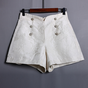 2026年春夏季 饰双排扣薄款 阔腿裤 潮 洋气装 短裤 时尚 女装 新品 休闲裤