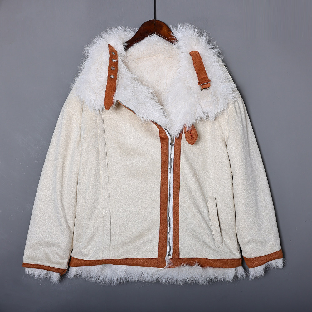 两面穿皮草外套女韩版保暖派克服秋冬款仿狐狸毛2024新品翻领大衣