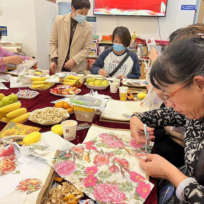 蝶古巴特diy材料包帆布包麻布袋手工制作母亲节礼物团建活动暖场